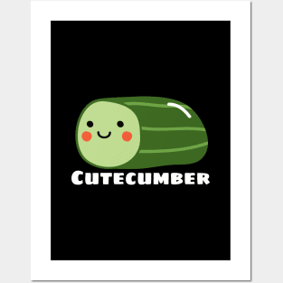 Cutecumber - Cute Cucumber Pun Posters and Art